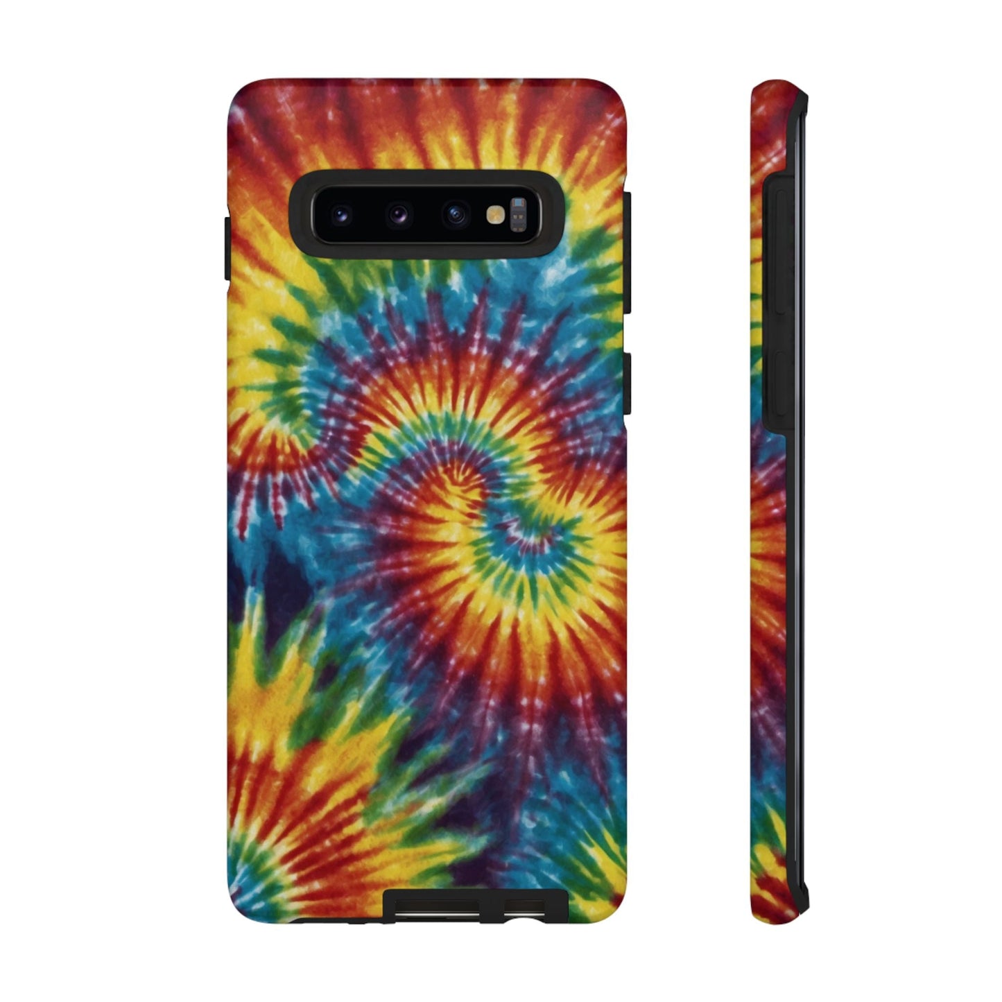 Vibrant Tie - Dye Swirl Samsung Galaxy Case – Retro Rainbow Design - BOGO Cases