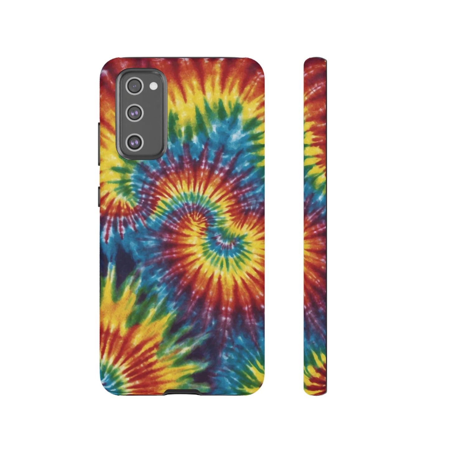 Vibrant Tie - Dye Swirl Samsung Galaxy Case – Retro Rainbow Design - BOGO Cases