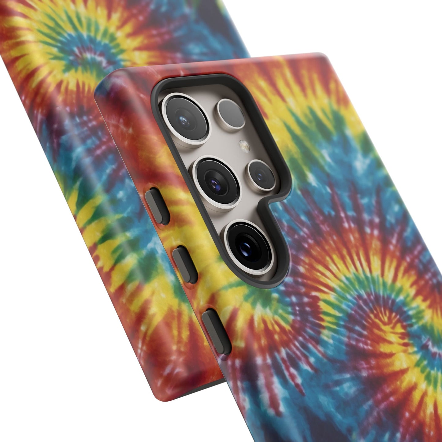 Vibrant Tie - Dye Swirl Samsung Galaxy Case – Retro Rainbow Design - BOGO Cases