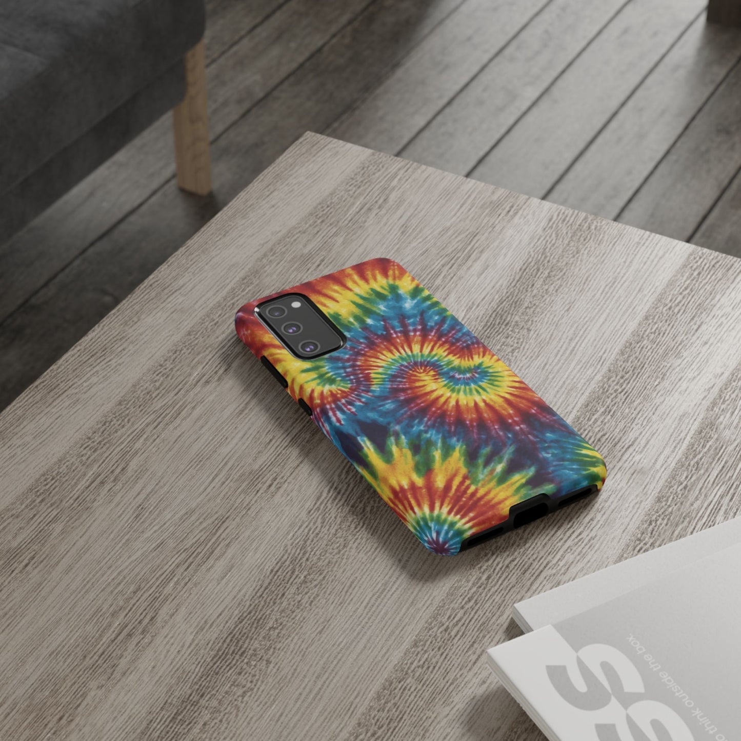 Vibrant Tie - Dye Swirl Samsung Galaxy Case – Retro Rainbow Design - BOGO Cases