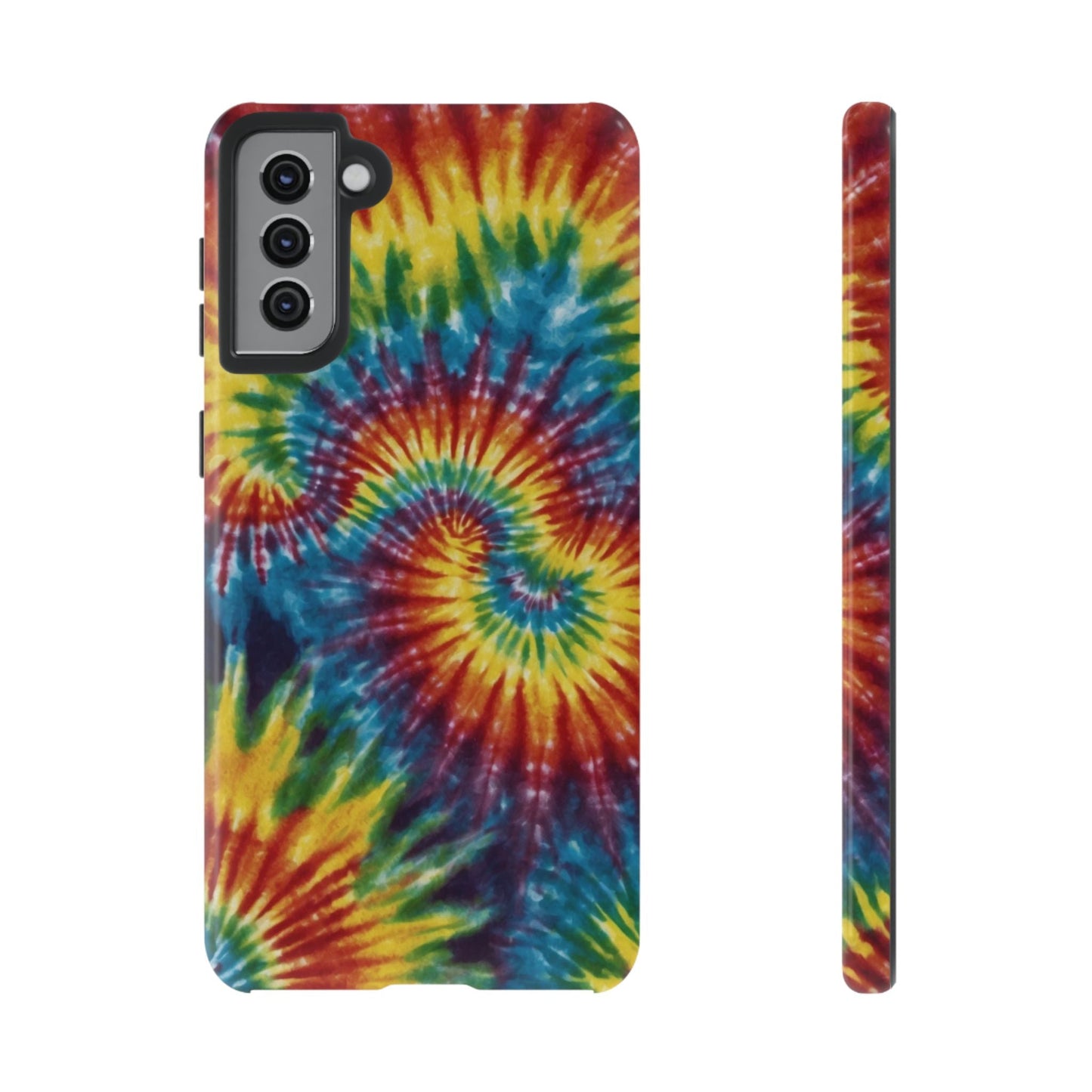 Vibrant Tie - Dye Swirl Samsung Galaxy Case – Retro Rainbow Design - BOGO Cases