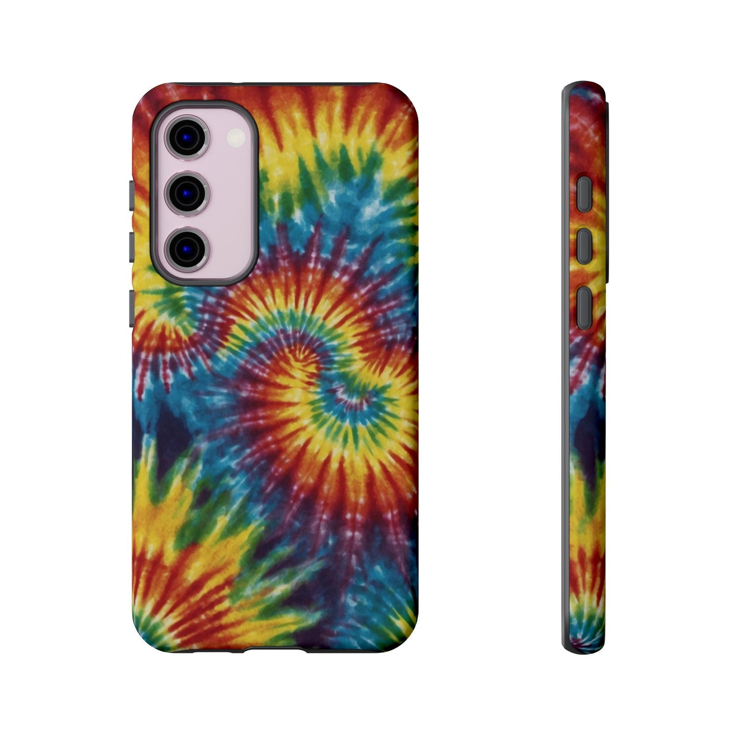 Vibrant Tie - Dye Swirl Samsung Galaxy Case – Retro Rainbow Design - BOGO Cases