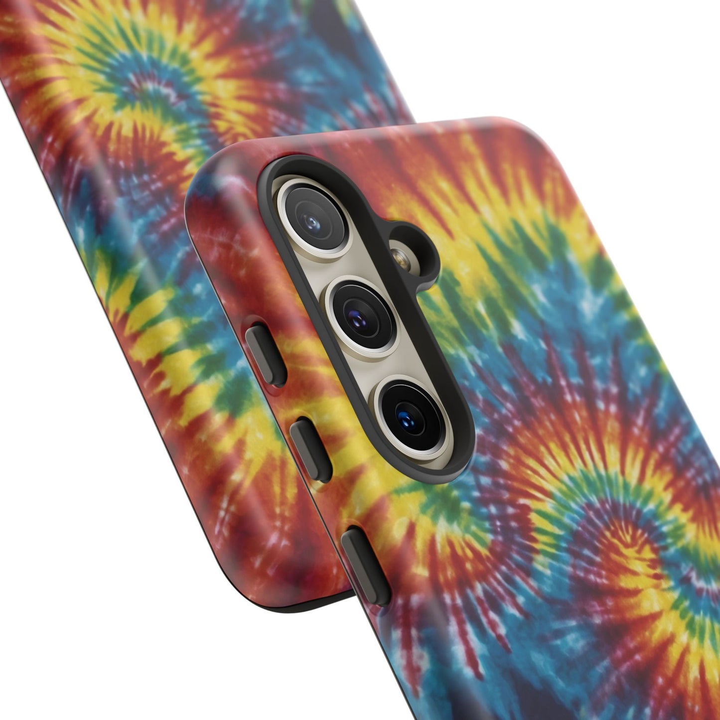 Vibrant Tie - Dye Swirl Samsung Galaxy Case – Retro Rainbow Design - BOGO Cases