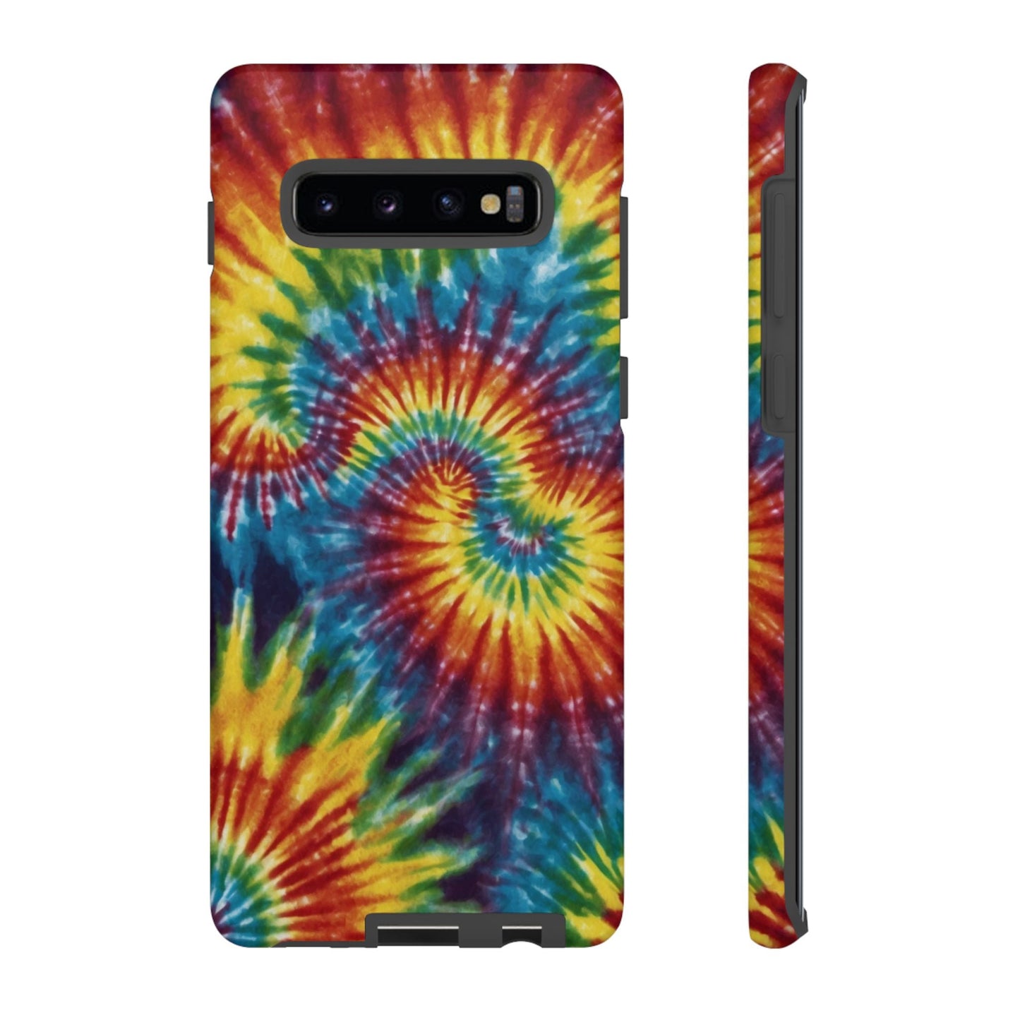 Vibrant Tie - Dye Swirl Samsung Galaxy Case – Retro Rainbow Design - BOGO Cases