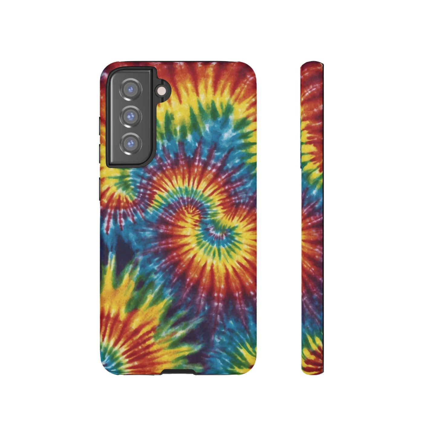 Vibrant Tie - Dye Swirl Samsung Galaxy Case – Retro Rainbow Design - BOGO Cases