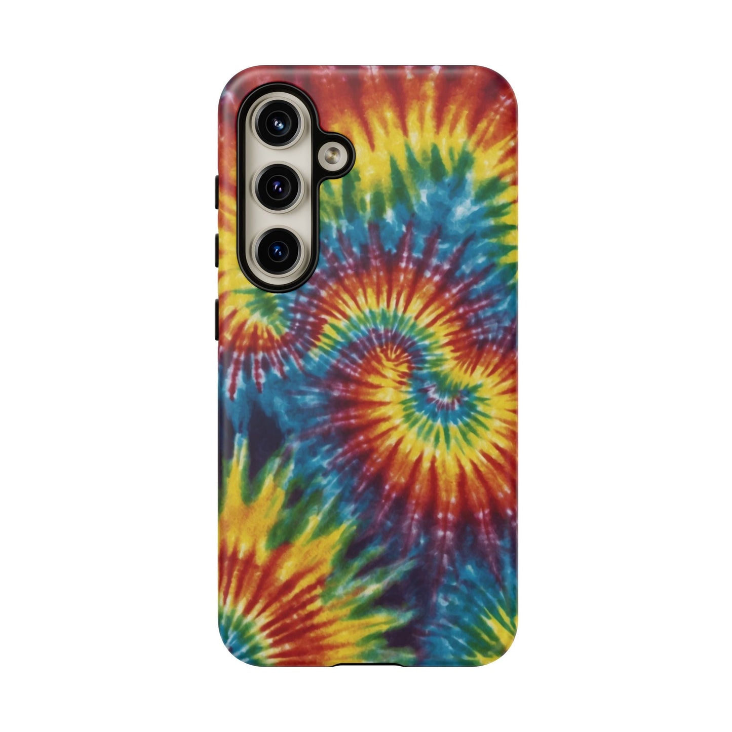 Vibrant Tie - Dye Swirl Samsung Galaxy Case – Retro Rainbow Design - BOGO Cases