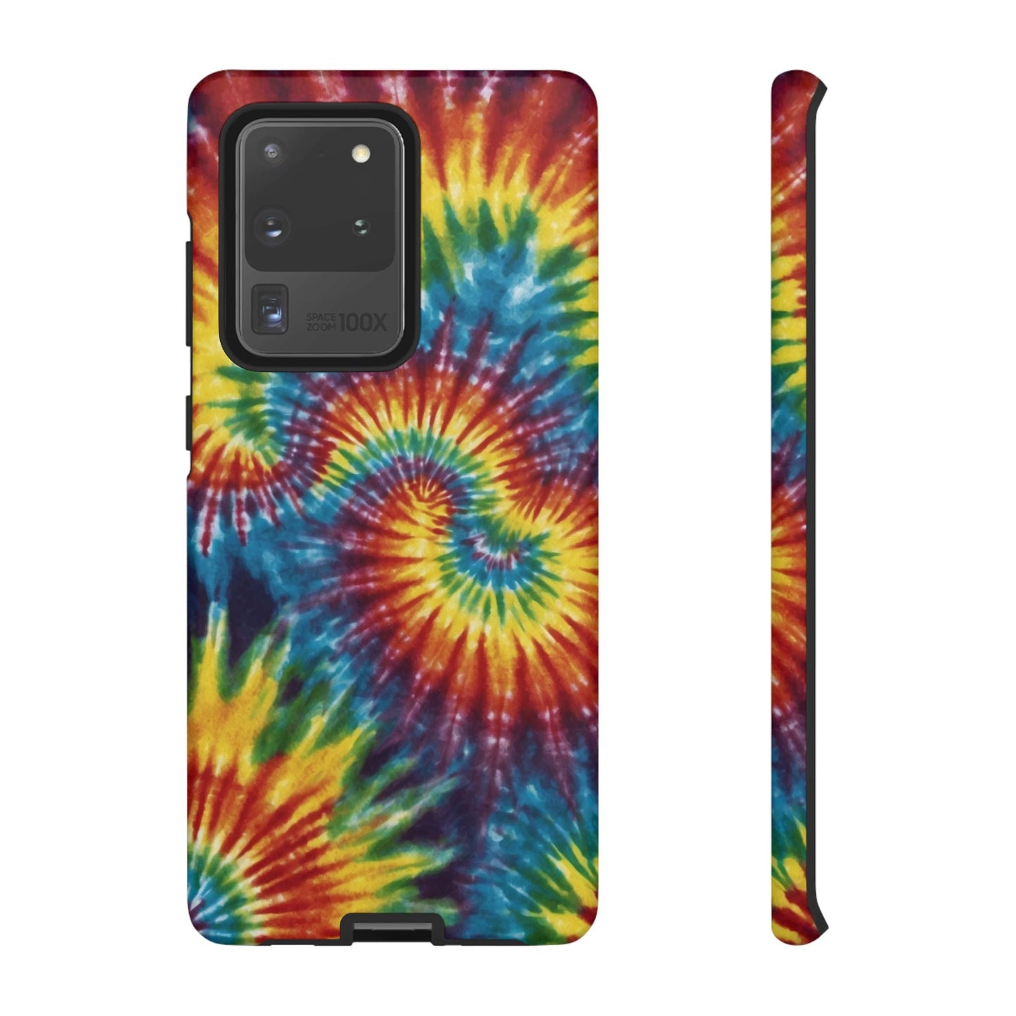 Vibrant Tie - Dye Swirl Samsung Galaxy Case – Retro Rainbow Design - BOGO Cases