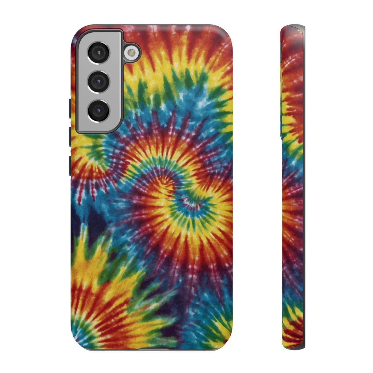 Vibrant Tie - Dye Swirl Samsung Galaxy Case – Retro Rainbow Design - BOGO Cases