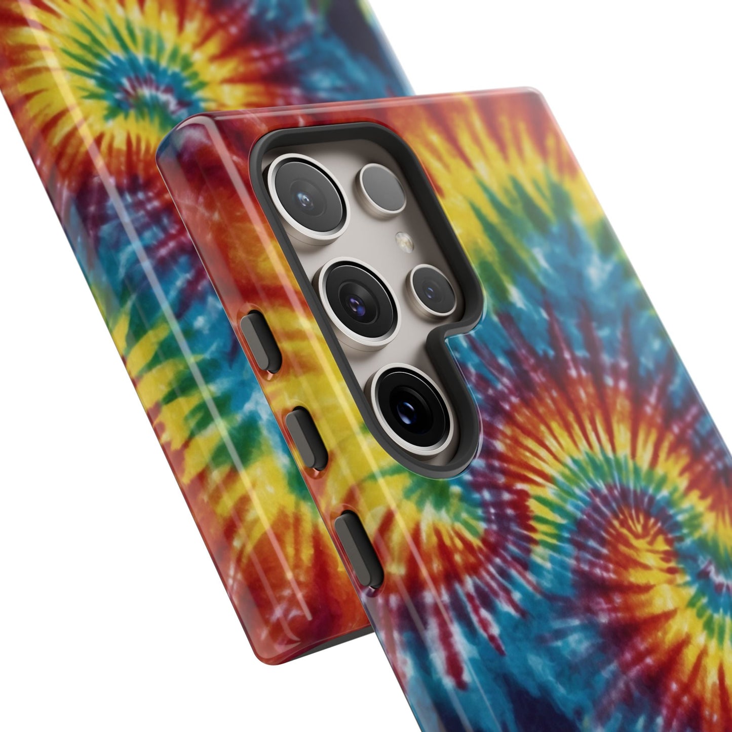 Vibrant Tie - Dye Swirl Samsung Galaxy Case – Retro Rainbow Design - BOGO Cases