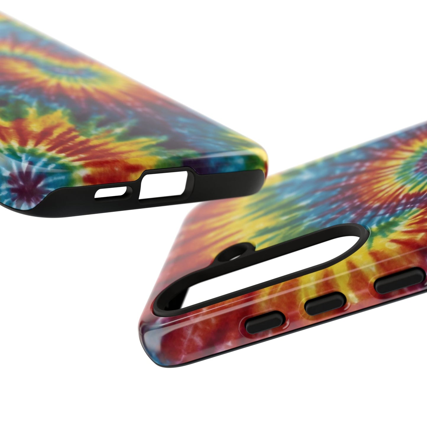 Vibrant Tie - Dye Swirl Samsung Galaxy Case – Retro Rainbow Design - BOGO Cases