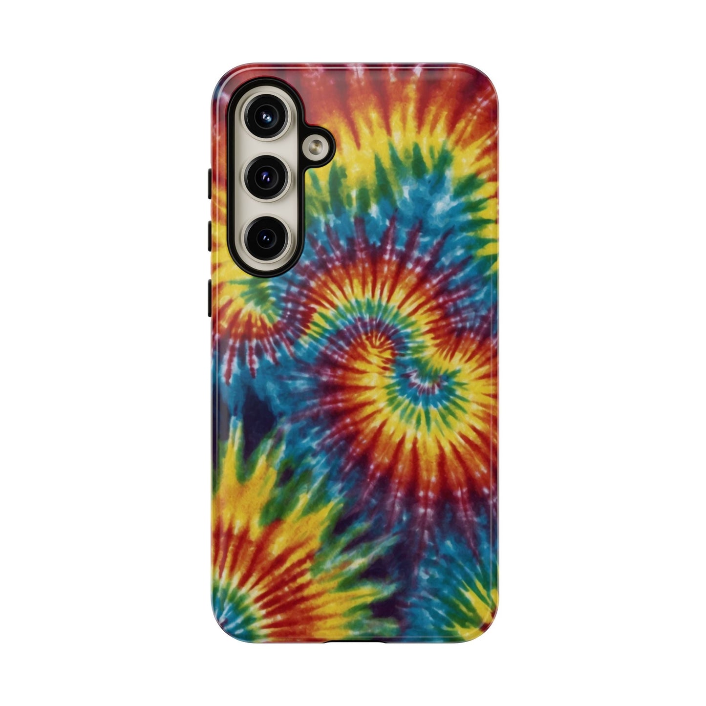 Vibrant Tie - Dye Swirl Samsung Galaxy Case – Retro Rainbow Design - BOGO Cases
