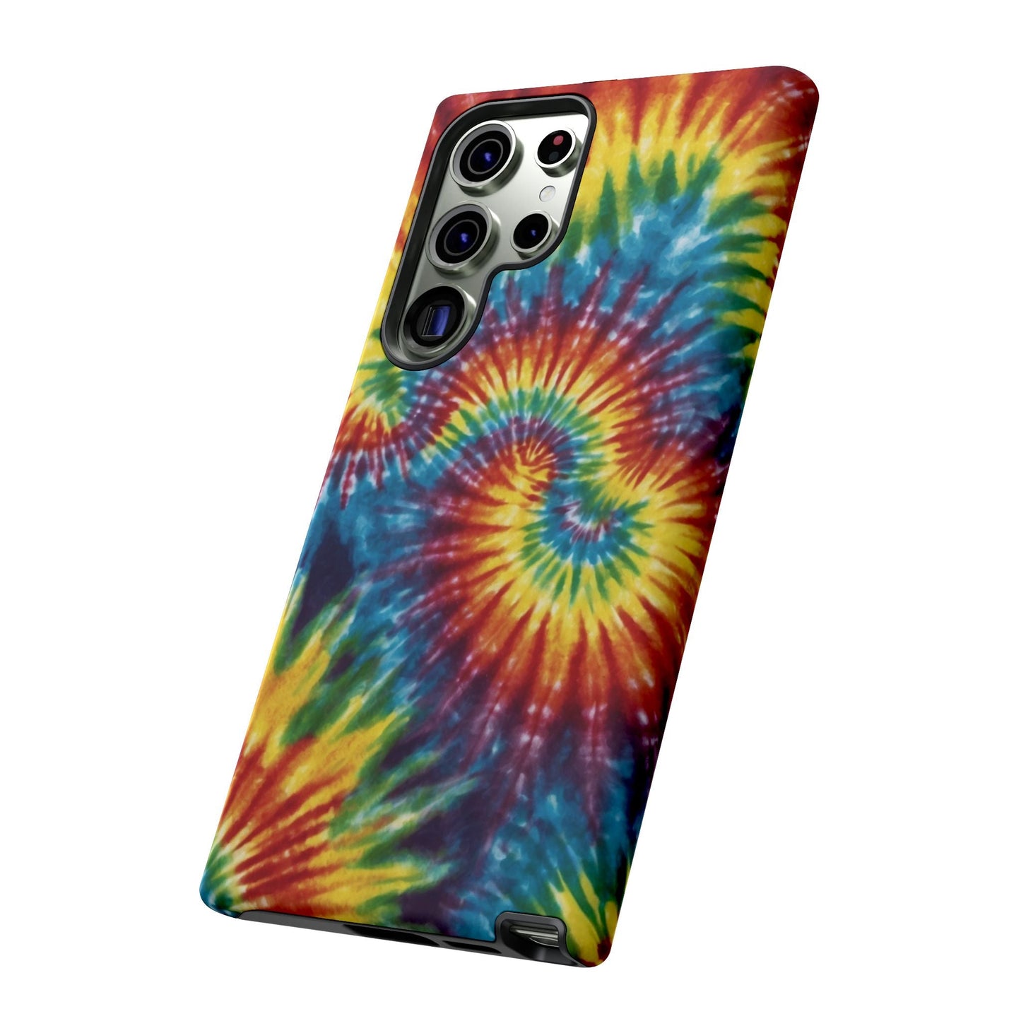 Vibrant Tie - Dye Swirl Samsung Galaxy Case – Retro Rainbow Design - BOGO Cases