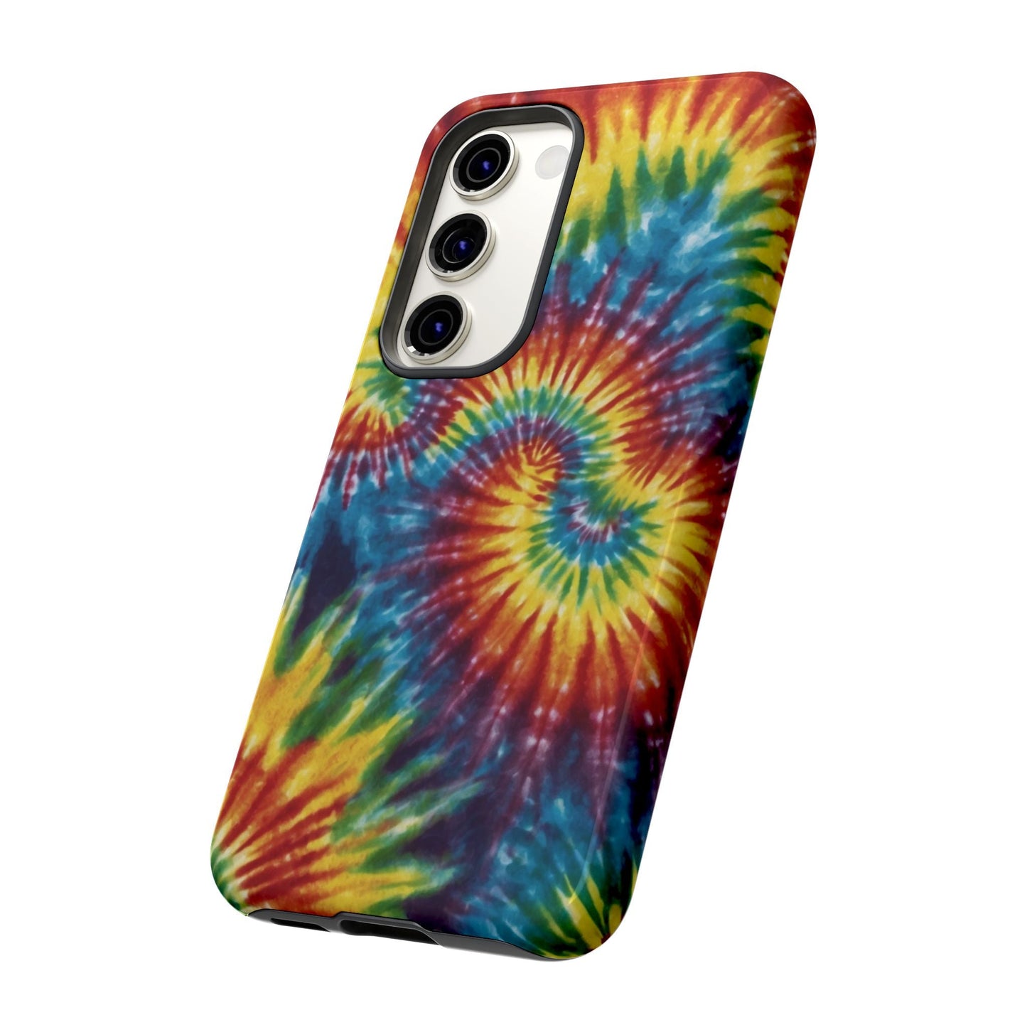 Vibrant Tie - Dye Swirl Samsung Galaxy Case – Retro Rainbow Design - BOGO Cases