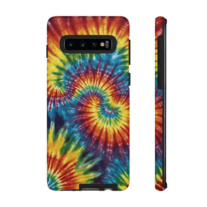 Vibrant Tie - Dye Swirl Samsung Galaxy Case – Retro Rainbow Design - BOGO Cases