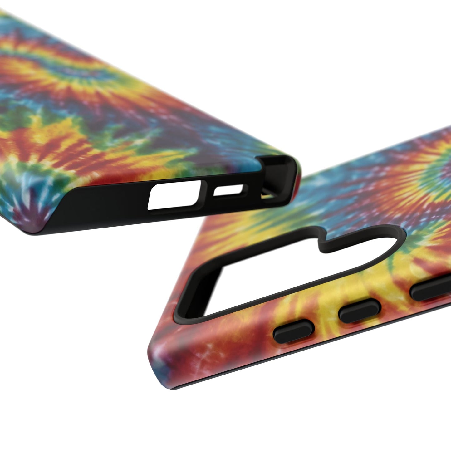 Vibrant Tie - Dye Swirl Samsung Galaxy Case – Retro Rainbow Design - BOGO Cases