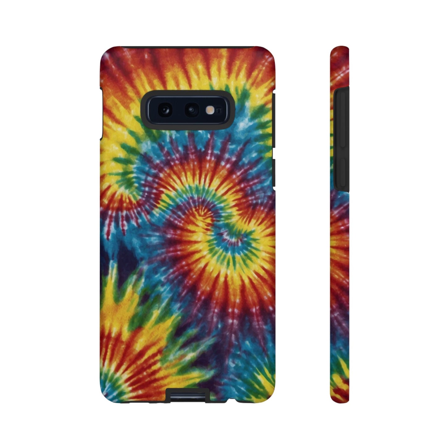 Vibrant Tie - Dye Swirl Samsung Galaxy Case – Retro Rainbow Design - BOGO Cases