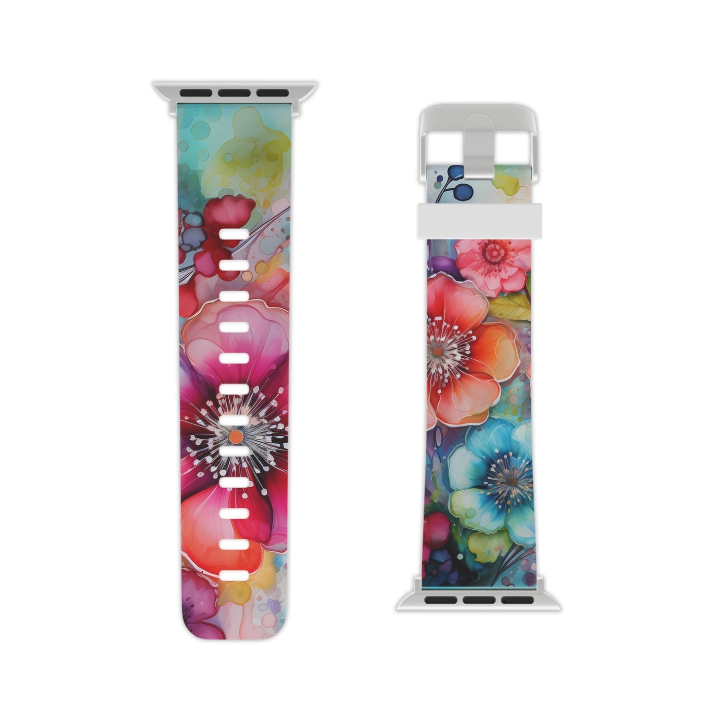 Vibrant Watercolor Floral Garden Apple Watch Band - BOGO Cases