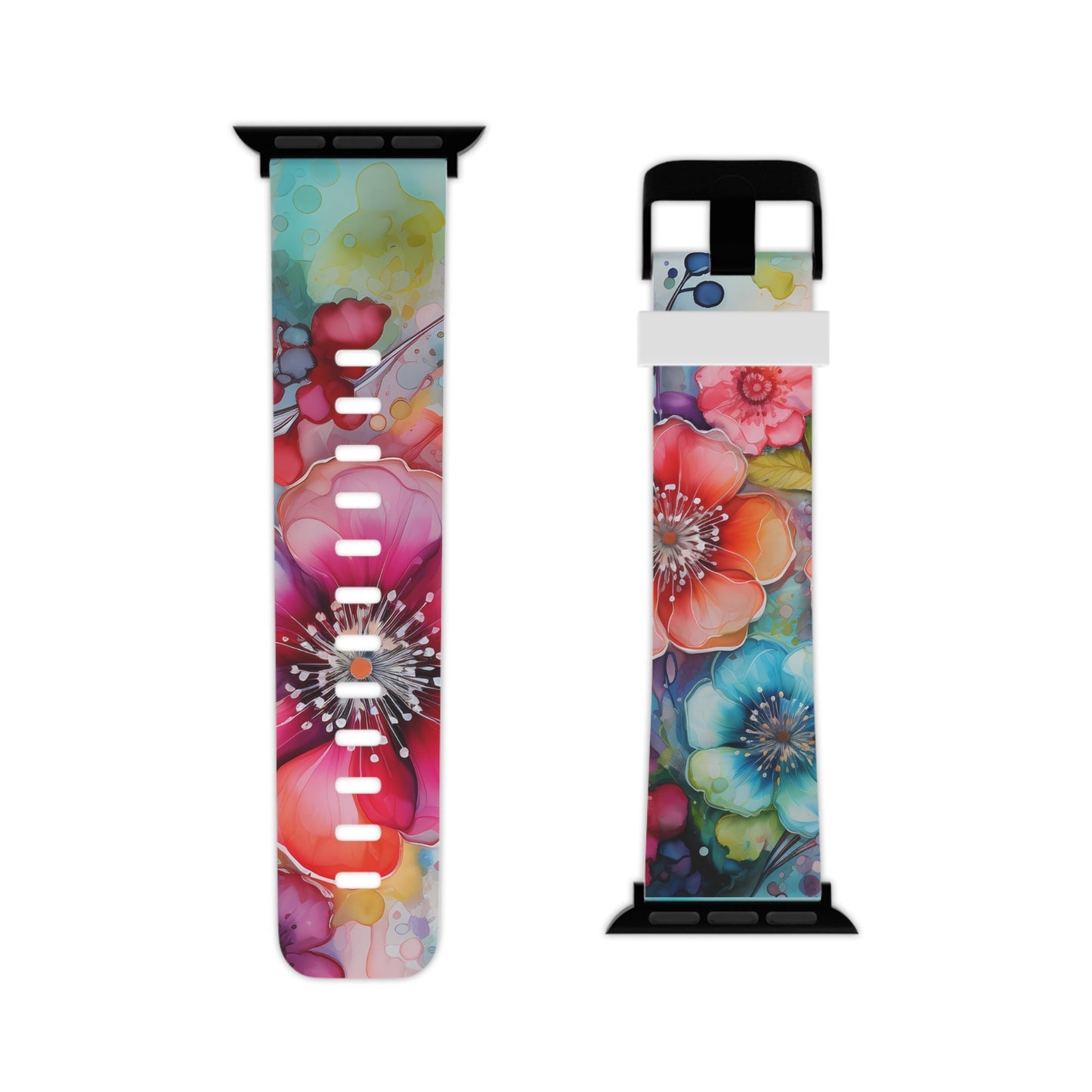 Vibrant Watercolor Floral Garden Apple Watch Band - BOGO Cases