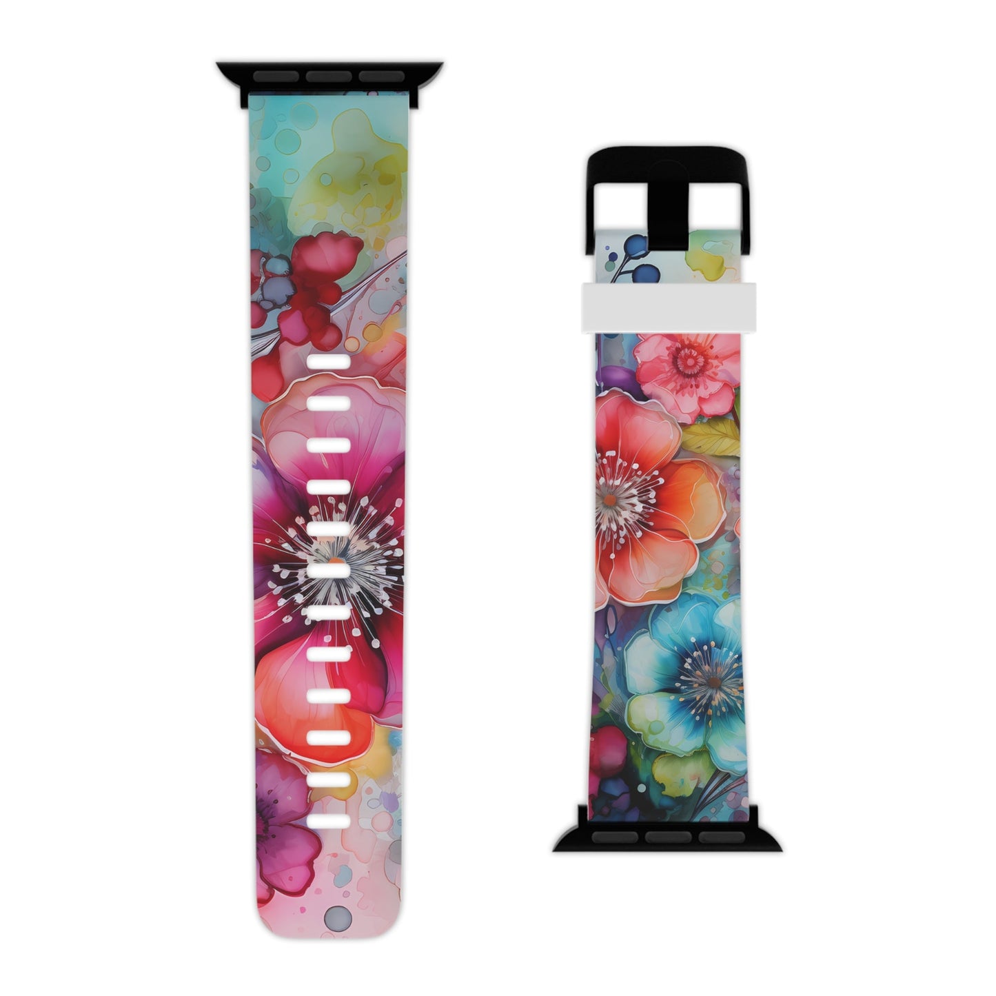 Vibrant Watercolor Floral Garden Apple Watch Band - BOGO Cases