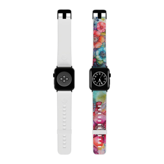 Vibrant Watercolor Floral Garden Apple Watch Band - BOGO Cases