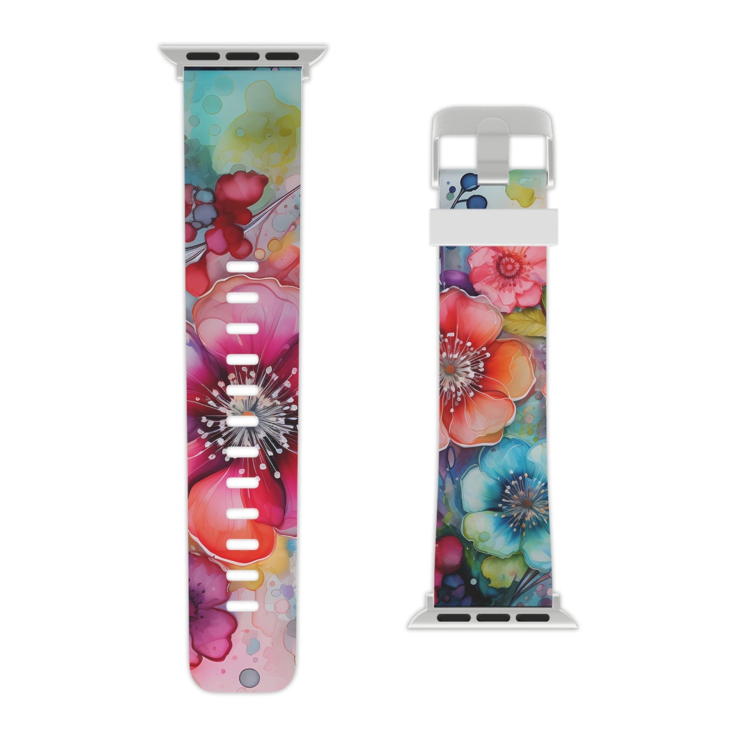 Vibrant Watercolor Floral Garden Apple Watch Band - BOGO Cases
