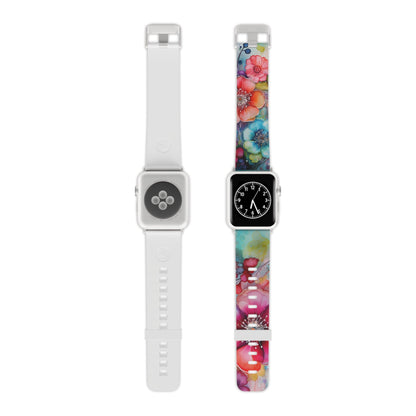 Vibrant Watercolor Floral Garden Apple Watch Band - BOGO Cases