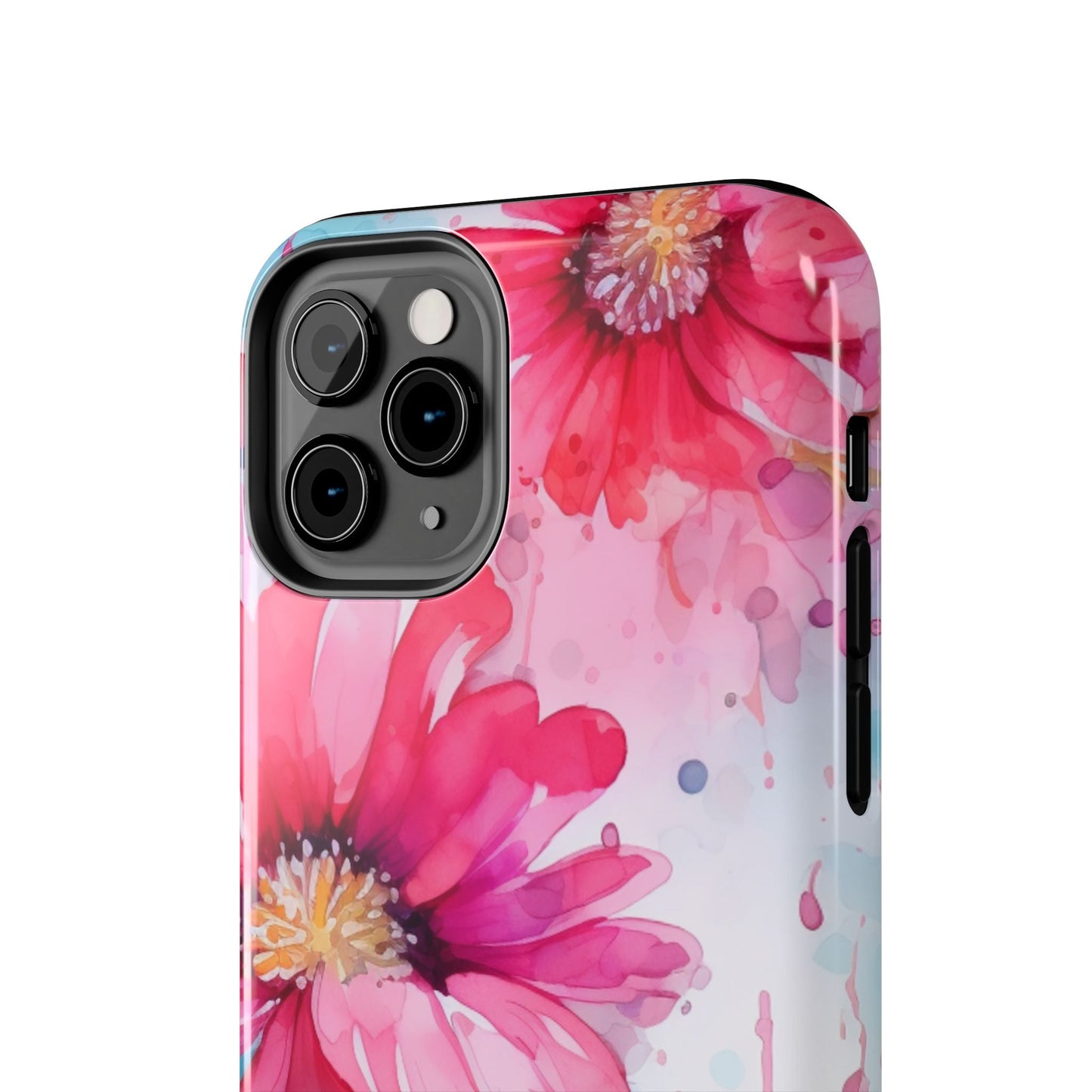 Vibrant Watercolor Red & Pink Floral - iPhone Case - BOGO Cases