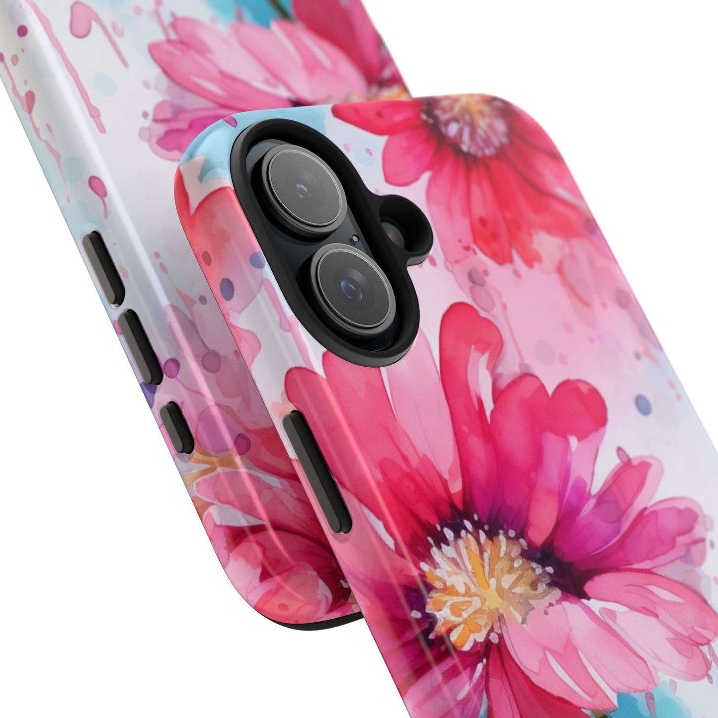 Vibrant Watercolor Red & Pink Floral - iPhone Case - BOGO Cases