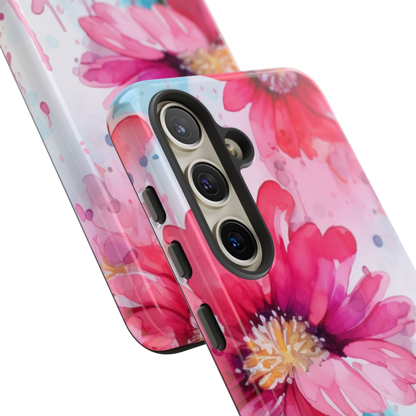Vibrant Watercolor Red & Pink Floral - Samsung Galaxy Case - BOGO Cases