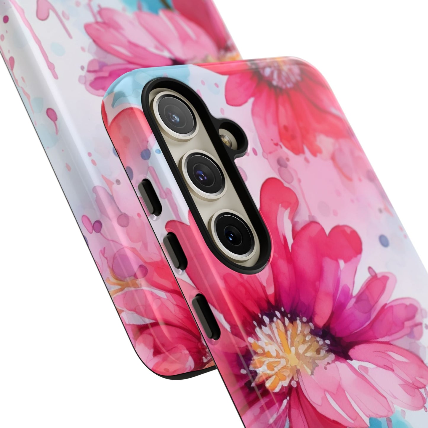 Vibrant Watercolor Red & Pink Floral - Samsung Galaxy Case - BOGO Cases