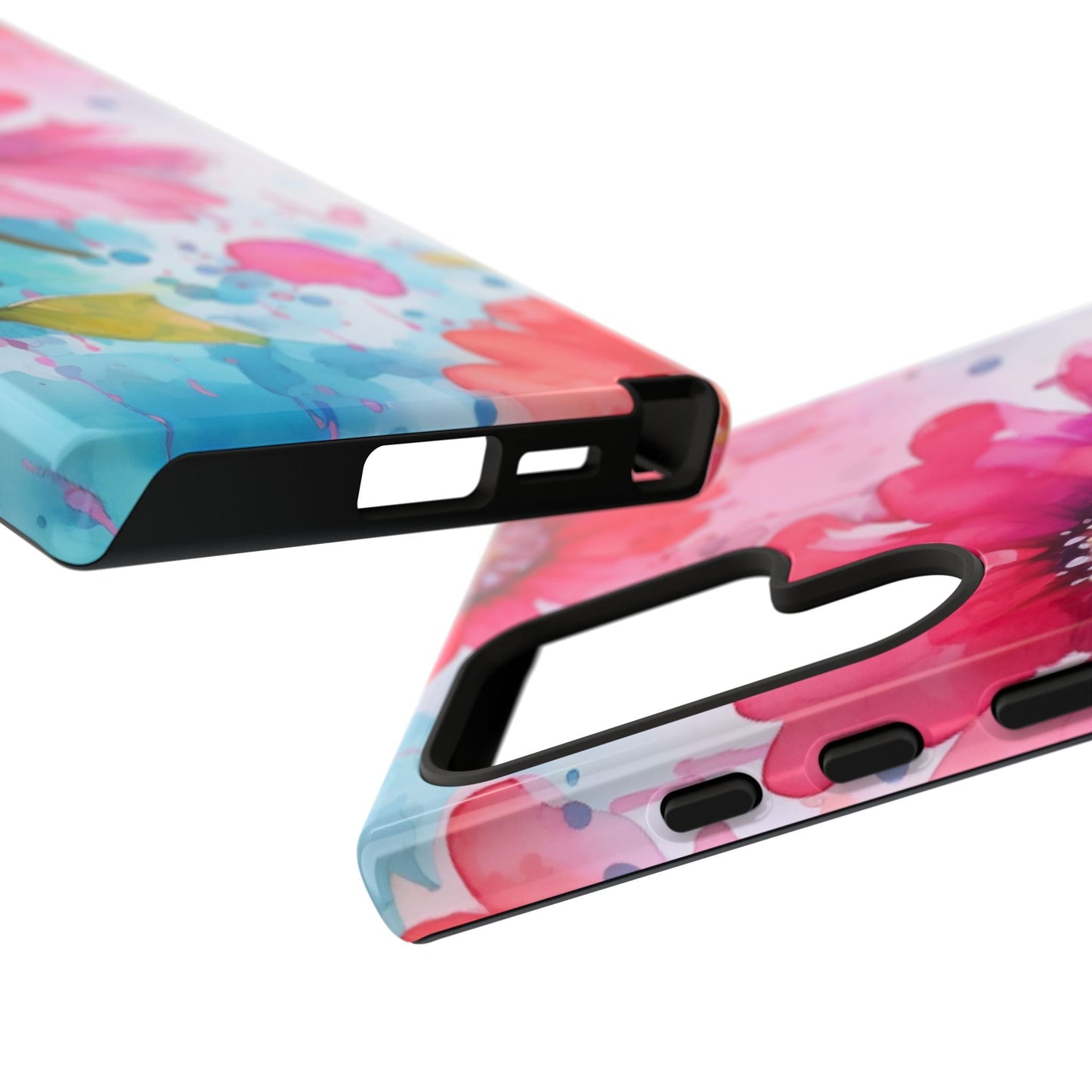 Vibrant Watercolor Red & Pink Floral - Samsung Galaxy Case - BOGO Cases