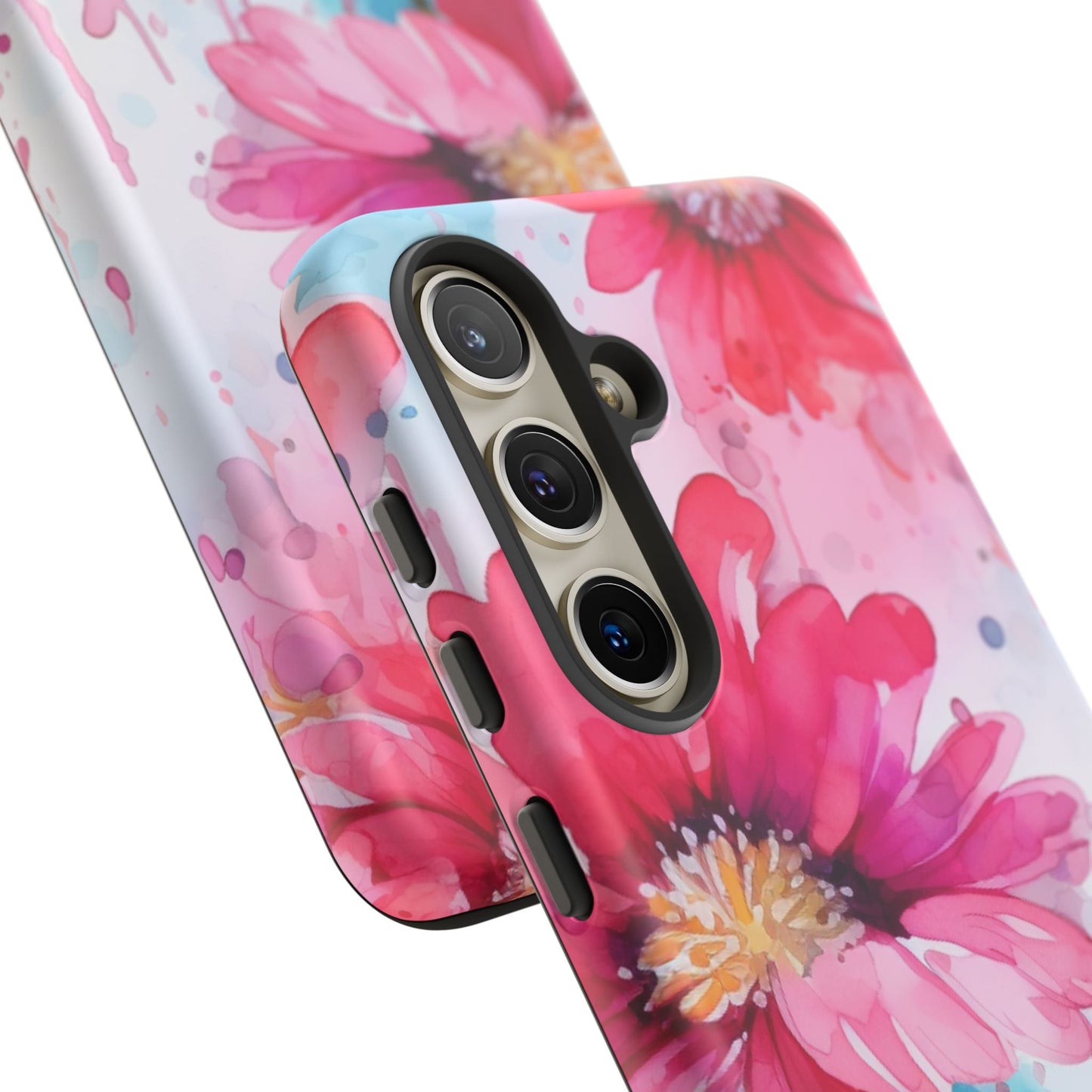 Vibrant Watercolor Red & Pink Floral - Samsung Galaxy Case - BOGO Cases