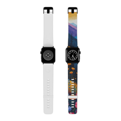 Vibrant Wildflower Mountain Apple Watch Band - BOGO Cases