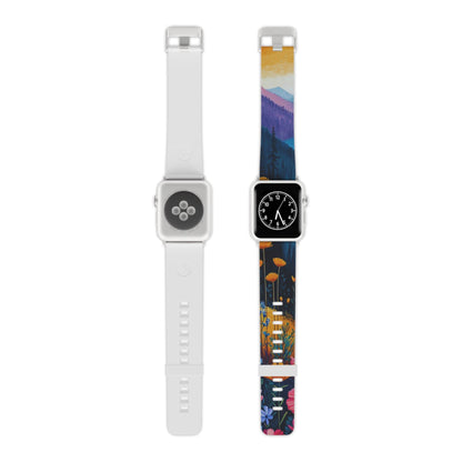 Vibrant Wildflower Mountain Apple Watch Band - BOGO Cases