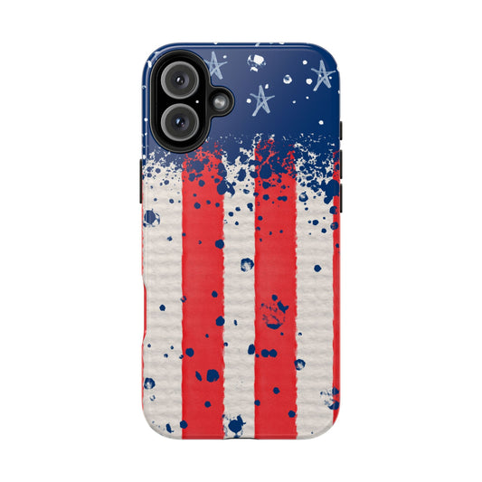 Vintage American Flag Splatter – iPhone Series Case - BOGO Cases