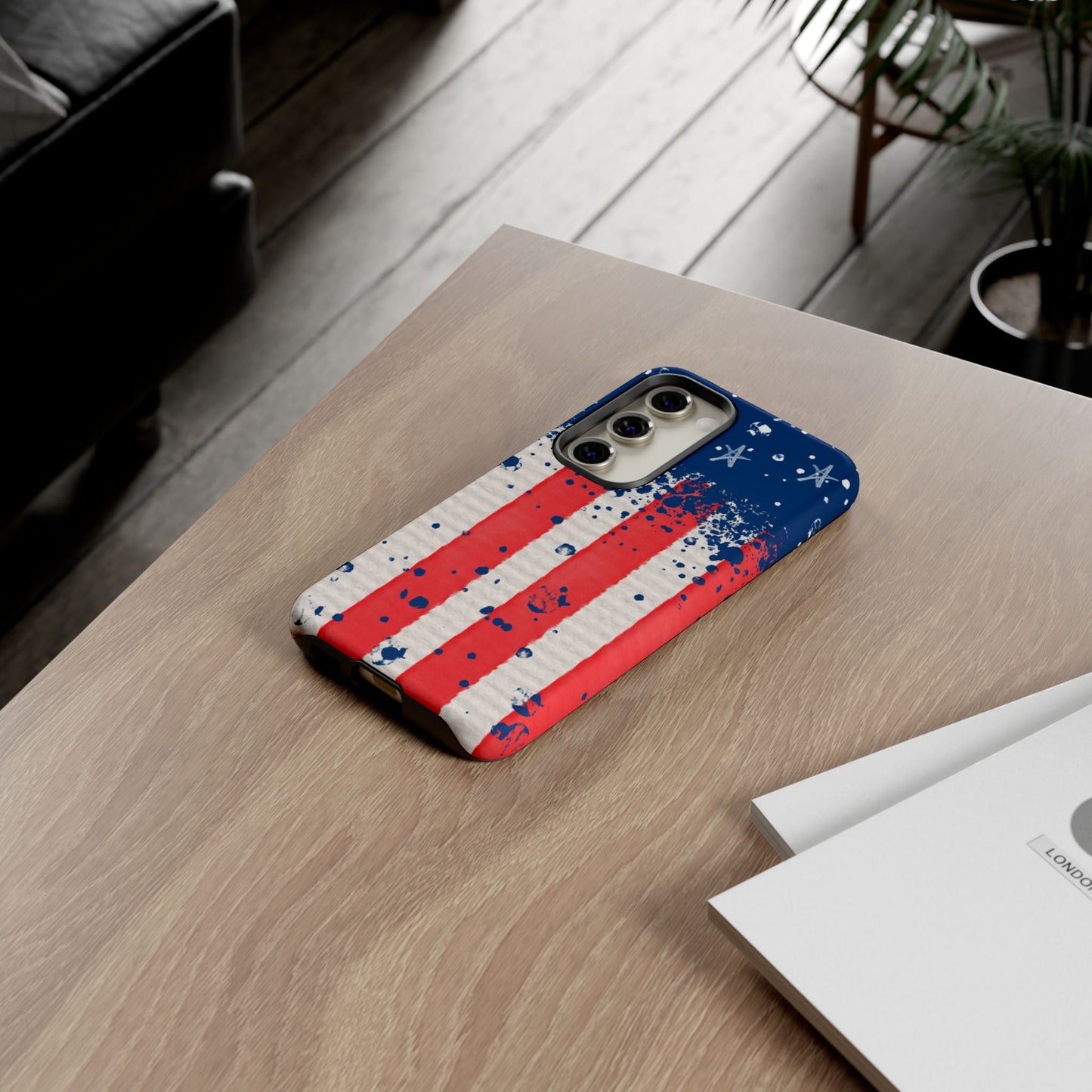 Vintage American Flag Splatter – Samsung Galaxy Case - BOGO Cases