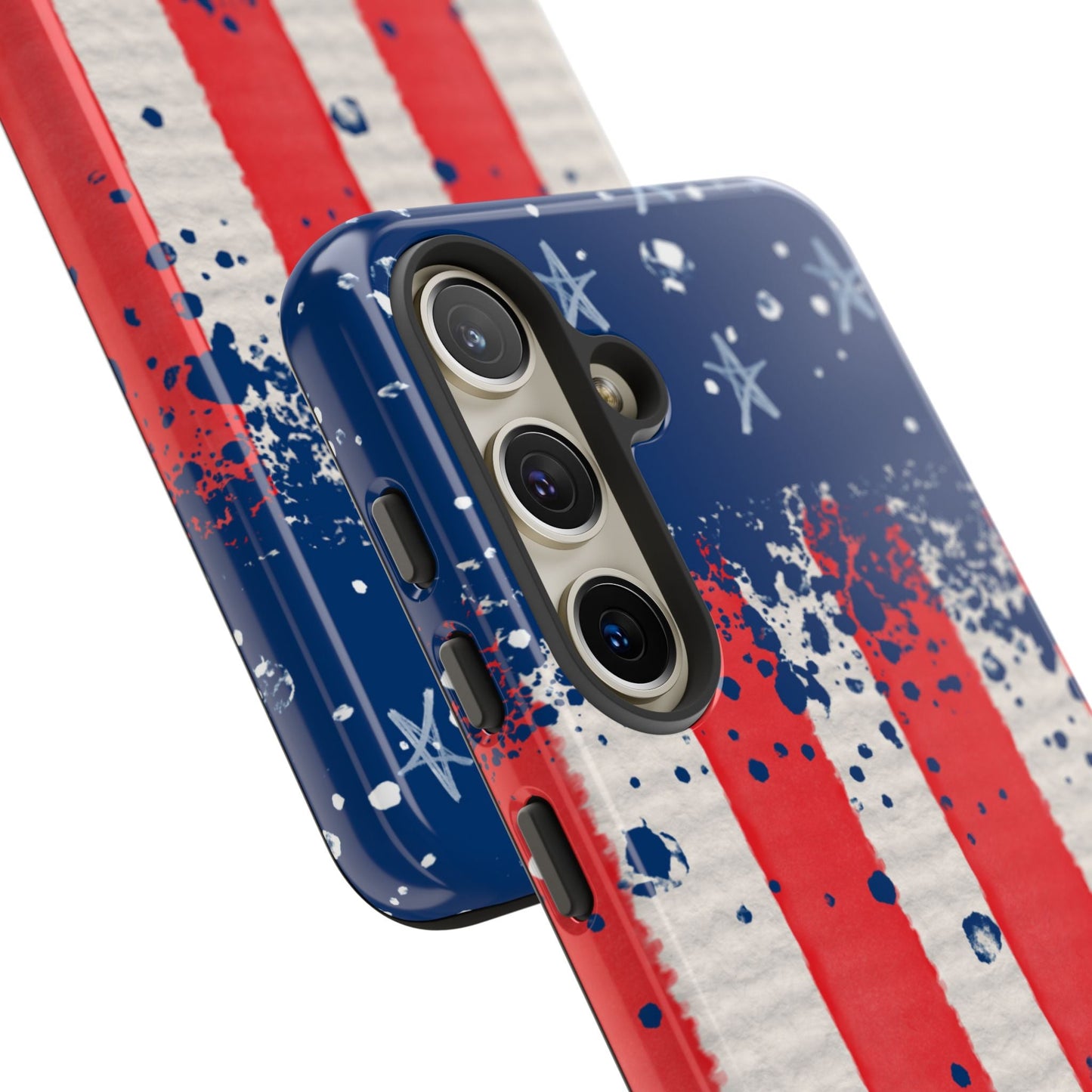 Vintage American Flag Splatter – Samsung Galaxy Case - BOGO Cases