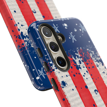 Vintage American Flag Splatter – Samsung Galaxy Case - BOGO Cases