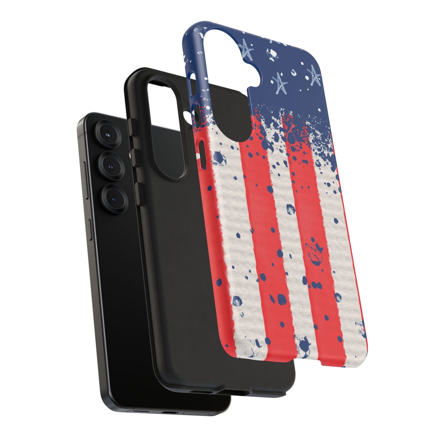 Vintage American Flag Splatter – Samsung Galaxy Case - BOGO Cases