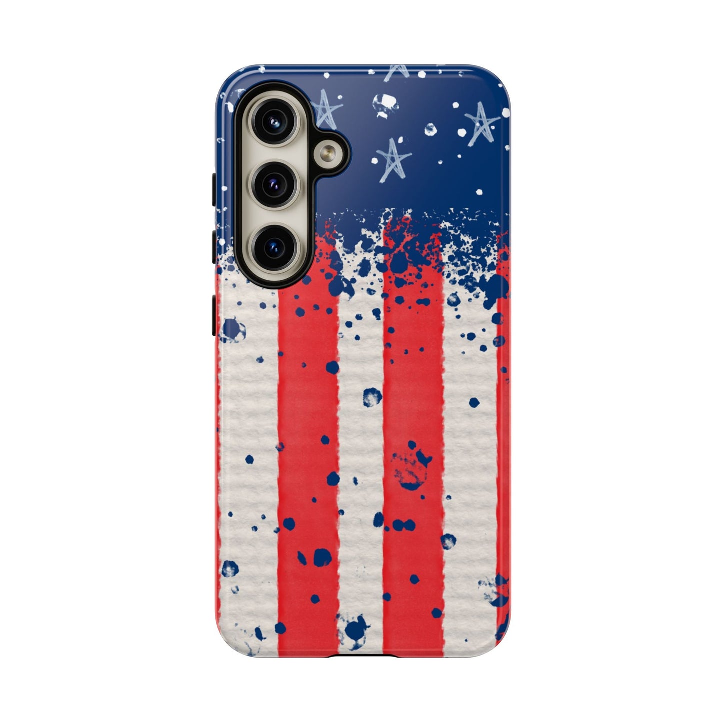 Vintage American Flag Splatter – Samsung Galaxy Case - BOGO Cases