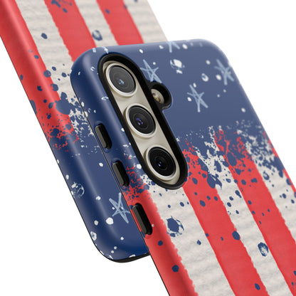 Vintage American Flag Splatter – Samsung Galaxy Case - BOGO Cases