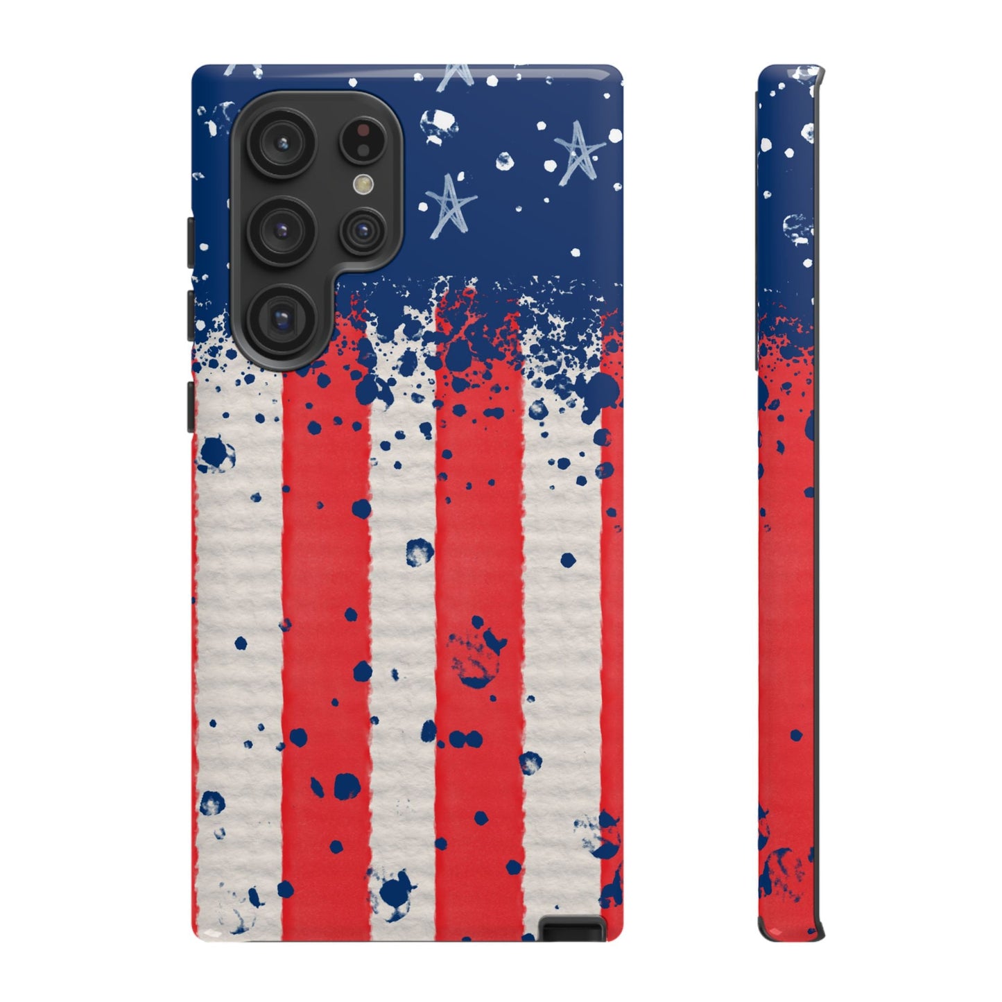 Vintage American Flag Splatter – Samsung Galaxy Case - BOGO Cases