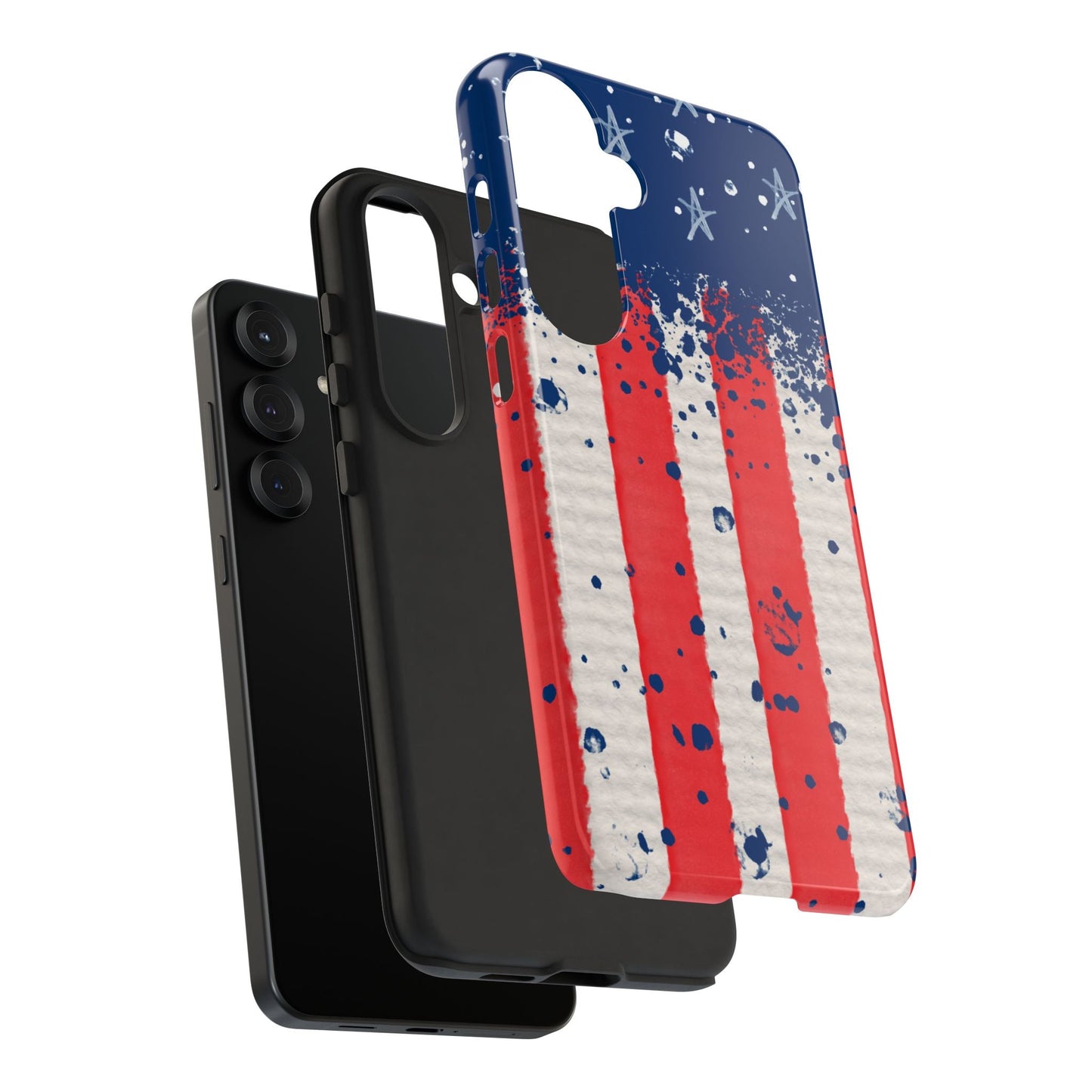 Vintage American Flag Splatter – Samsung Galaxy Case - BOGO Cases