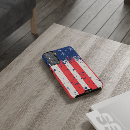 Vintage American Flag Splatter – Samsung Galaxy Case - BOGO Cases
