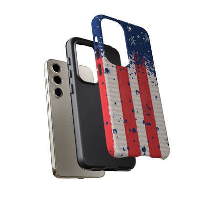 Vintage American Flag Splatter – Samsung Galaxy Case - BOGO Cases