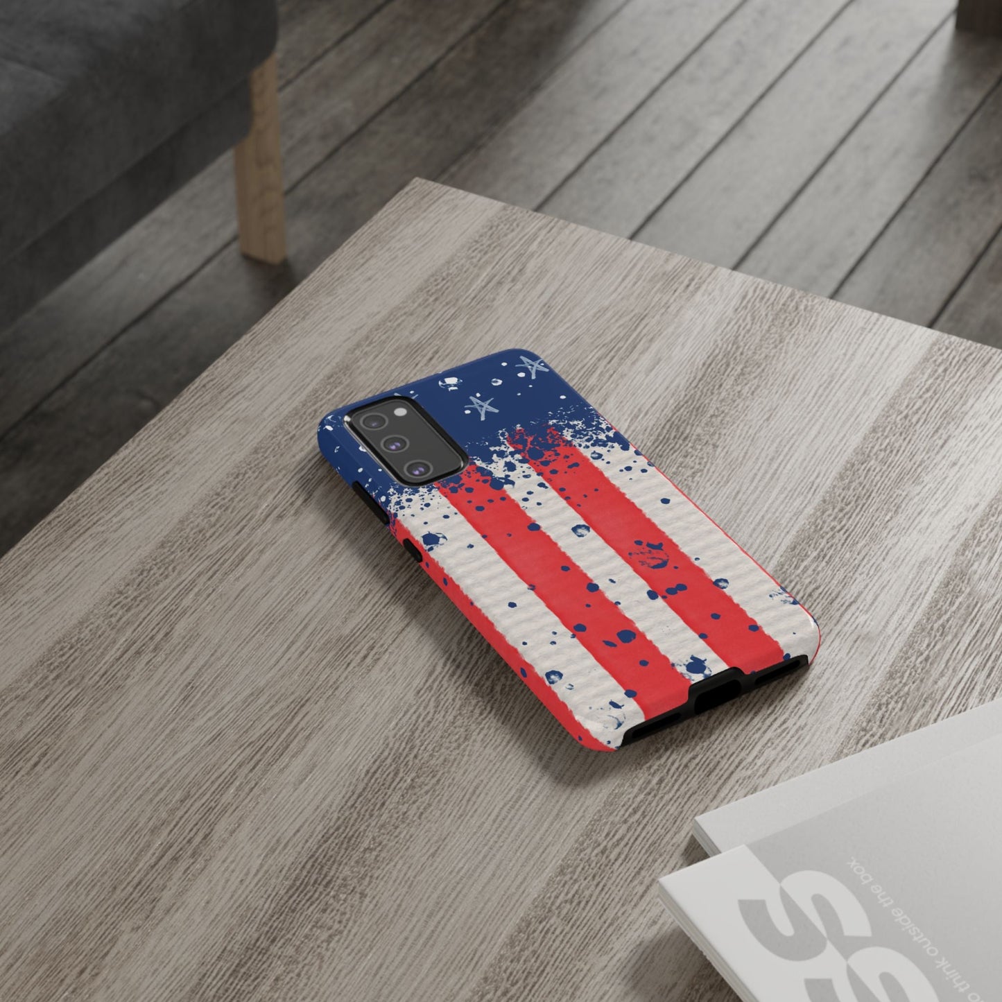 Vintage American Flag Splatter – Samsung Galaxy Case - BOGO Cases