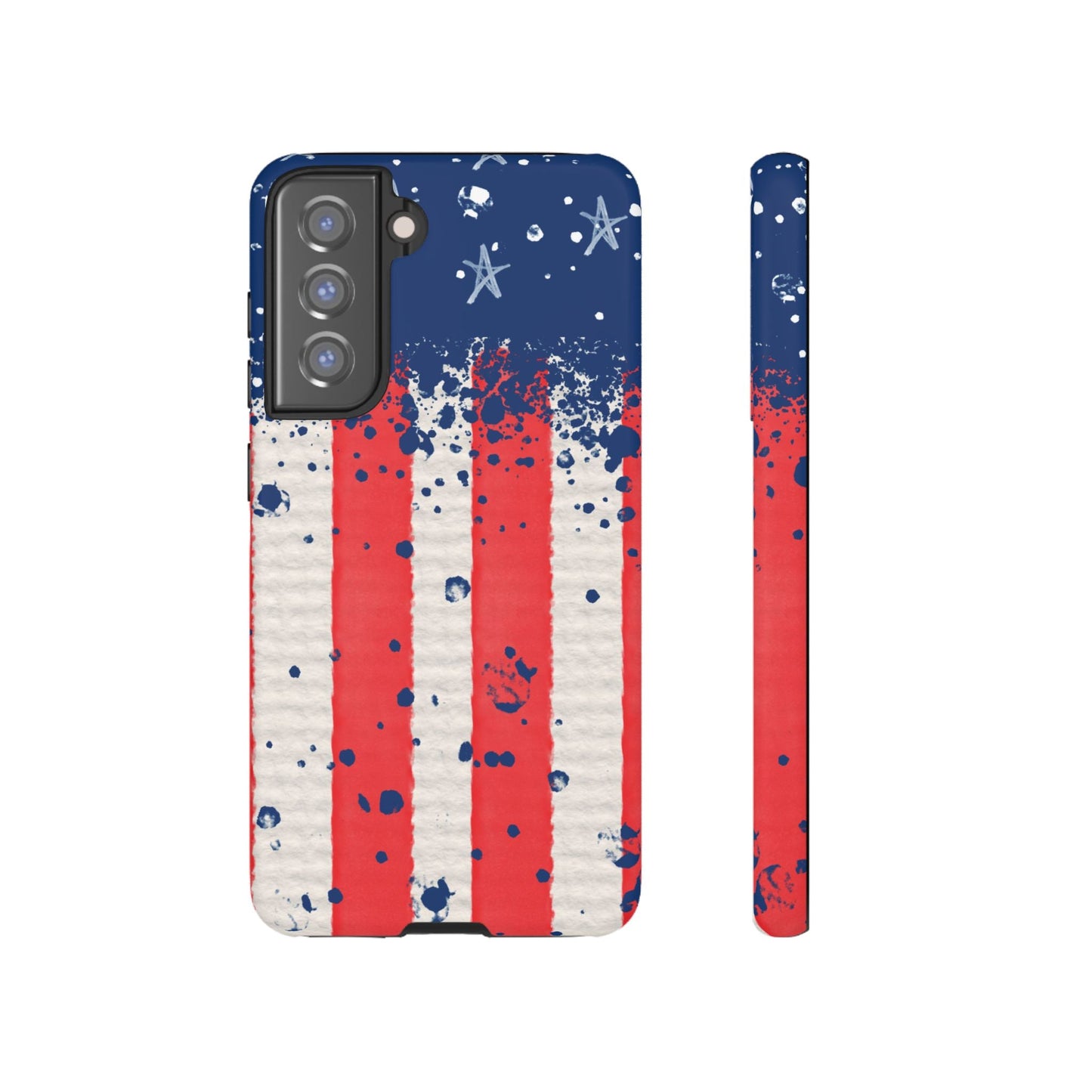 Vintage American Flag Splatter – Samsung Galaxy Case - BOGO Cases