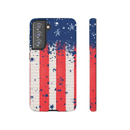 Vintage American Flag Splatter – Samsung Galaxy Case - BOGO Cases