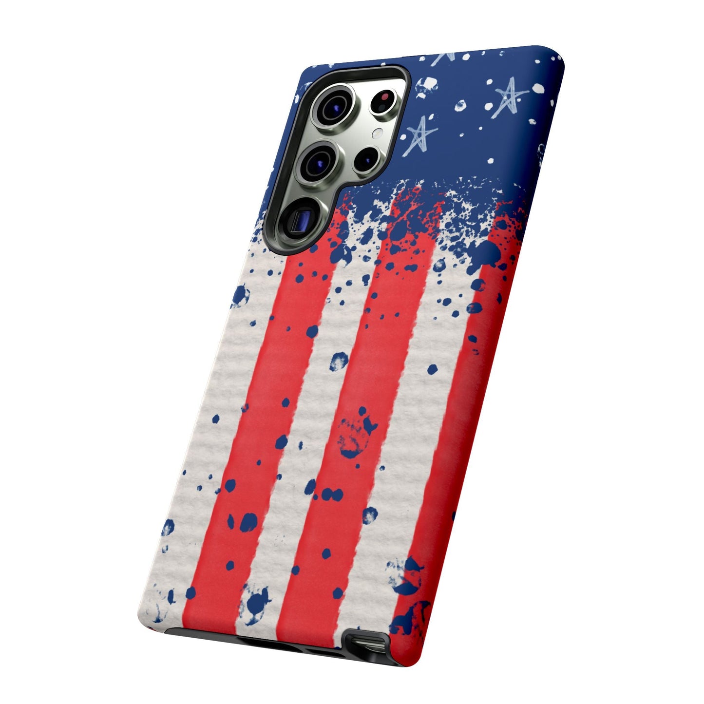 Vintage American Flag Splatter – Samsung Galaxy Case - BOGO Cases