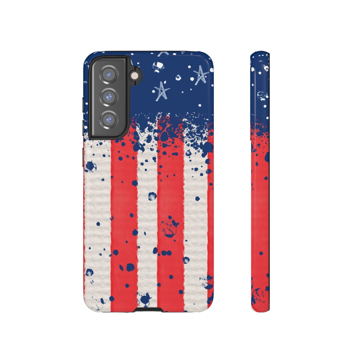 Vintage American Flag Splatter – Samsung Galaxy Case - BOGO Cases